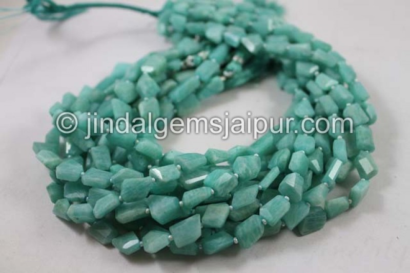 Amazonite Faceted Nugget Beads